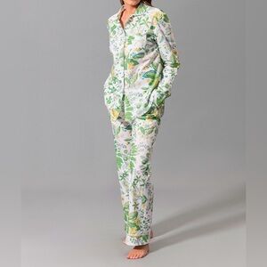 Matouk Luca Pajama Set - Pomegranate Citrus